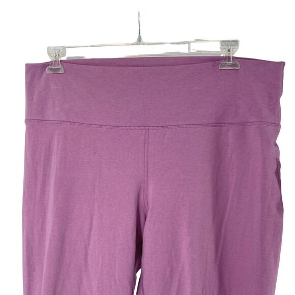 Old Navy Active Go Dry Leggings Womens Size XXL Laced Ankles High Rise Purple - Picture 5 of 7